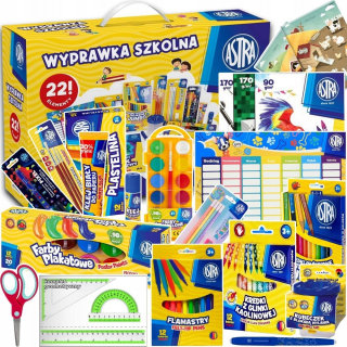 ŠKOLSKÉ LAYET FOR SCHOOL pastelky plastelínové fixy 22 ks ASTRA +3 ZDARMA